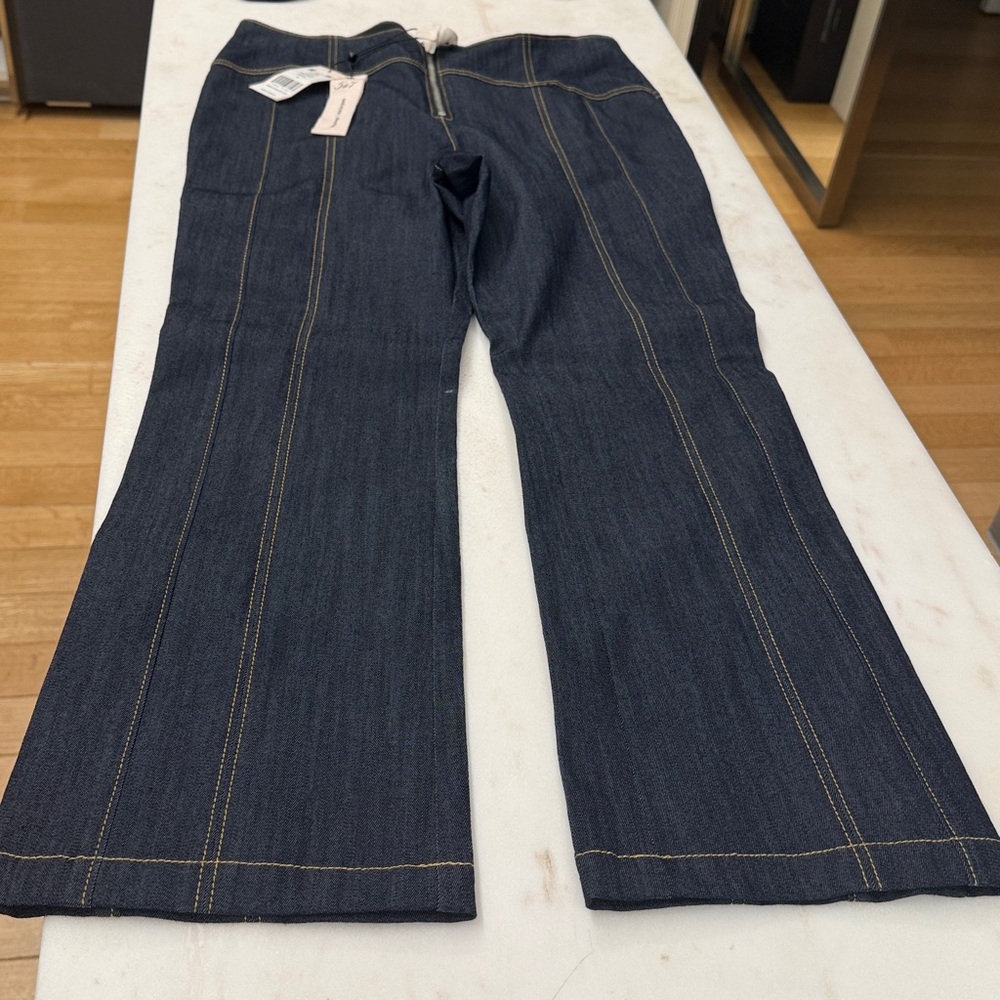 Cinq à Sept Navy Denim Skirt